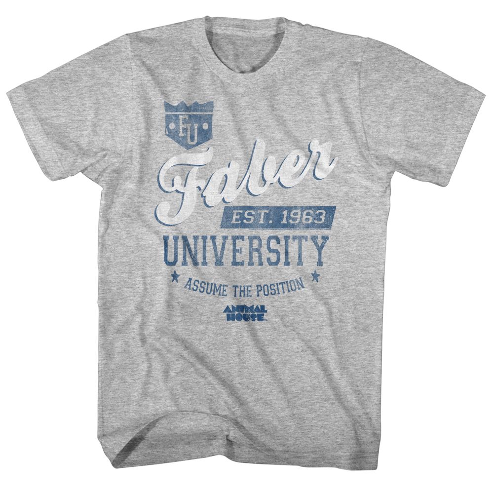 Animal House - Faber University - Short Sleeve - Heather - Adult - T-Shirt