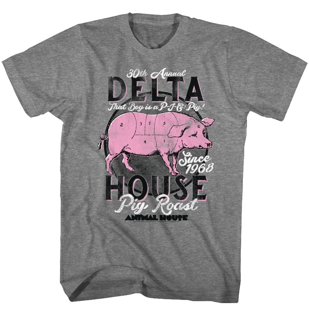 Animal House - Pig Roast - Short Sleeve - Heather - Adult - T-Shirt