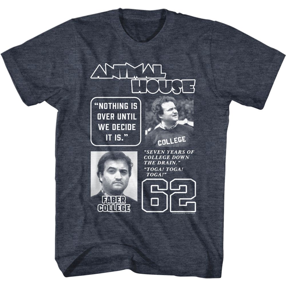 Animal House - Multi Quote - Short Sleeve - Heather - Adult - T-Shirt