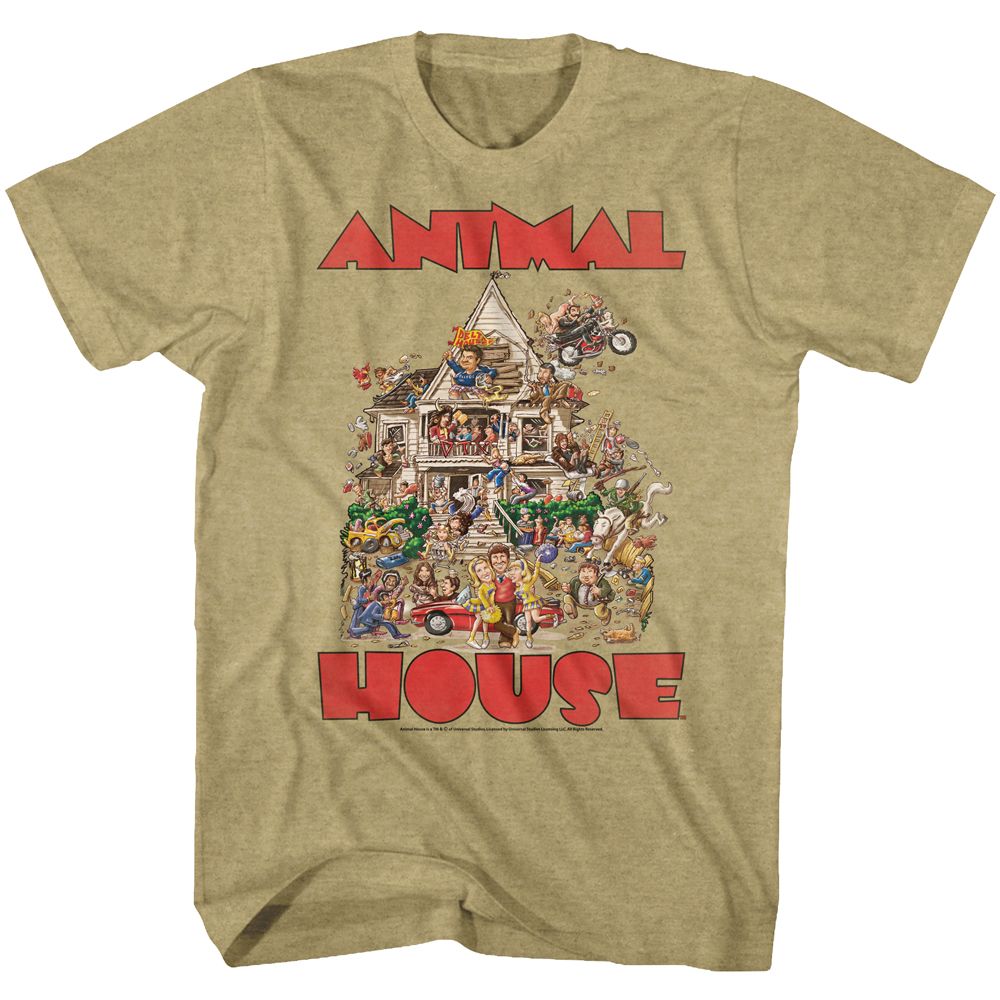 Animal House - The House - Short Sleeve - Heather - Adult - T-Shirt