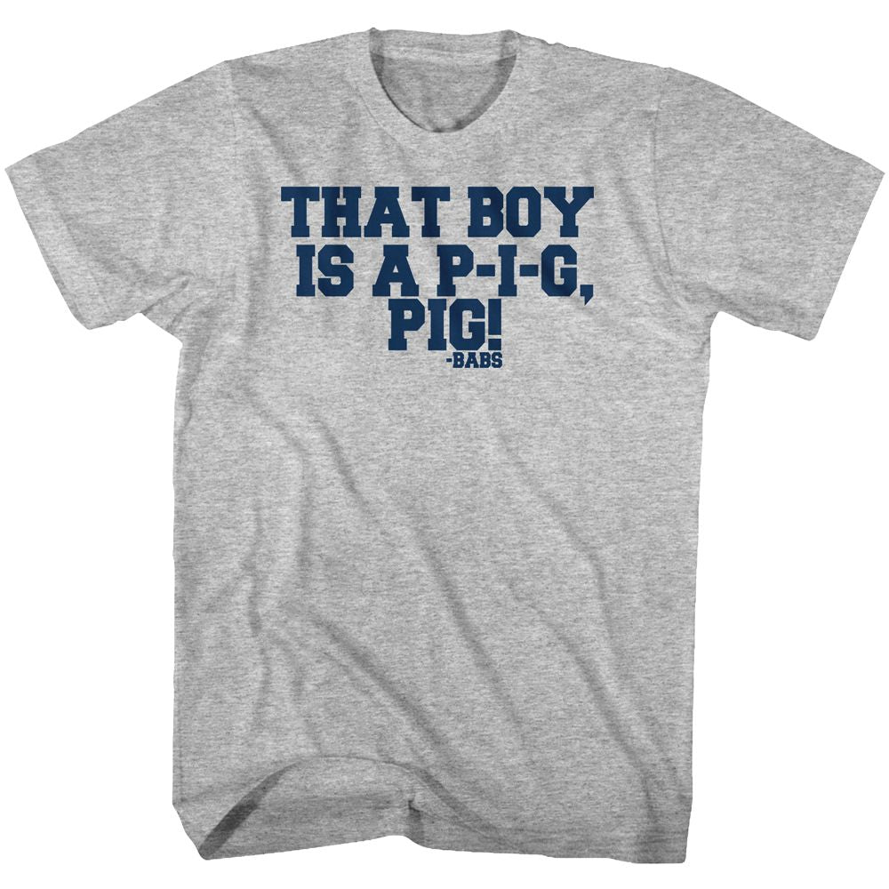 Animal House - Little Piggie - Short Sleeve - Heather - Adult - T-Shirt