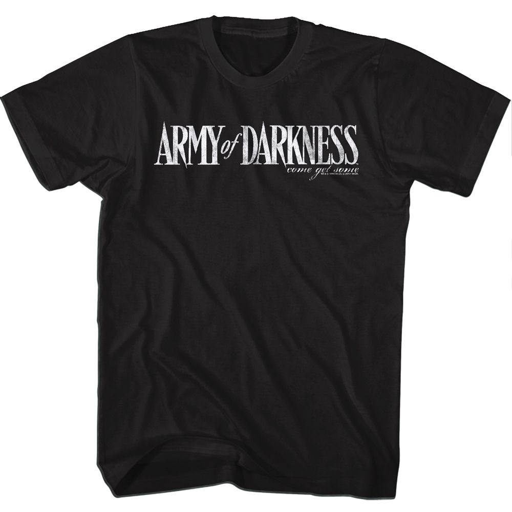 Army Of Darkness - Darkness White Logo - Short Sleeve - Adult - T-Shirt