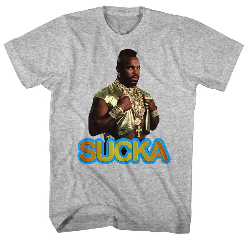 Mr. T - Sucka - Short Sleeve - Heather - Adult - T-Shirt
