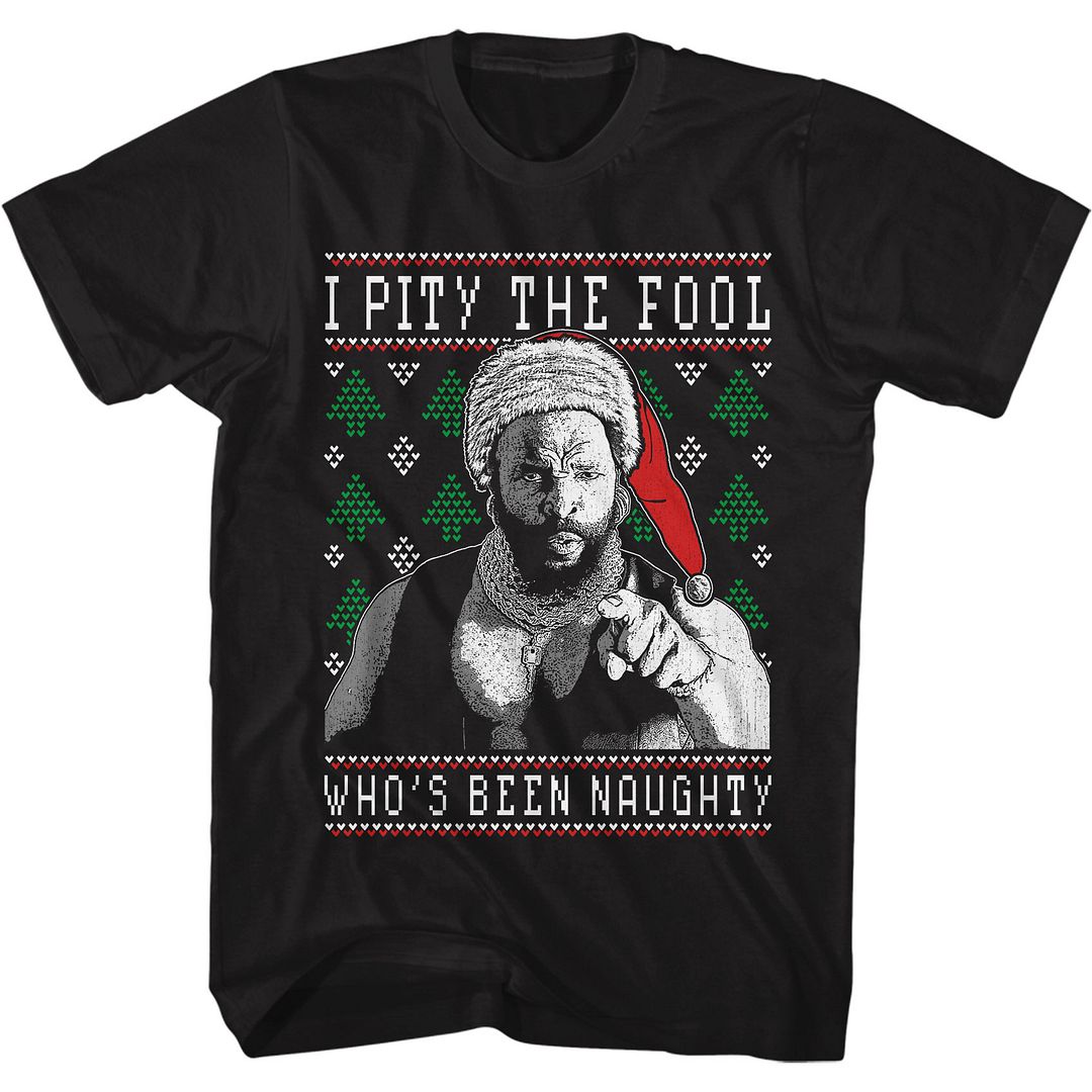 Mr. T - Whos Been Naughty - Short Sleeve - Adult - T-Shirt