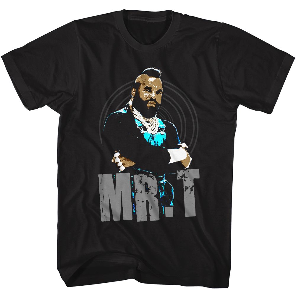 Mr. T - Black & Blue - Short Sleeve - Adult - T-Shirt