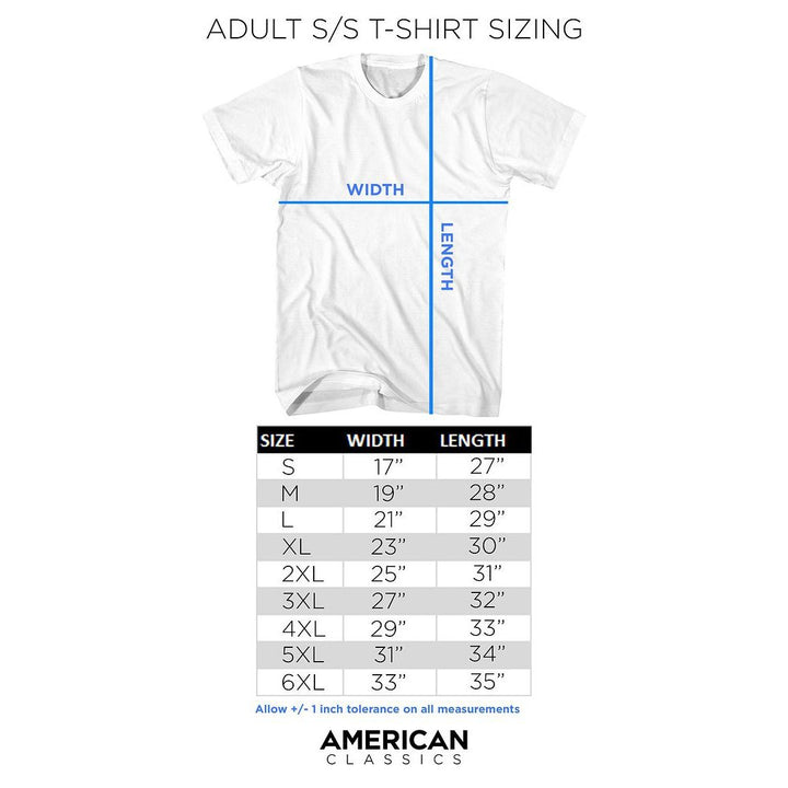 Powertown - Ken Patera - Gray Front Print Short Sleeve Solid Adult T-Shirt