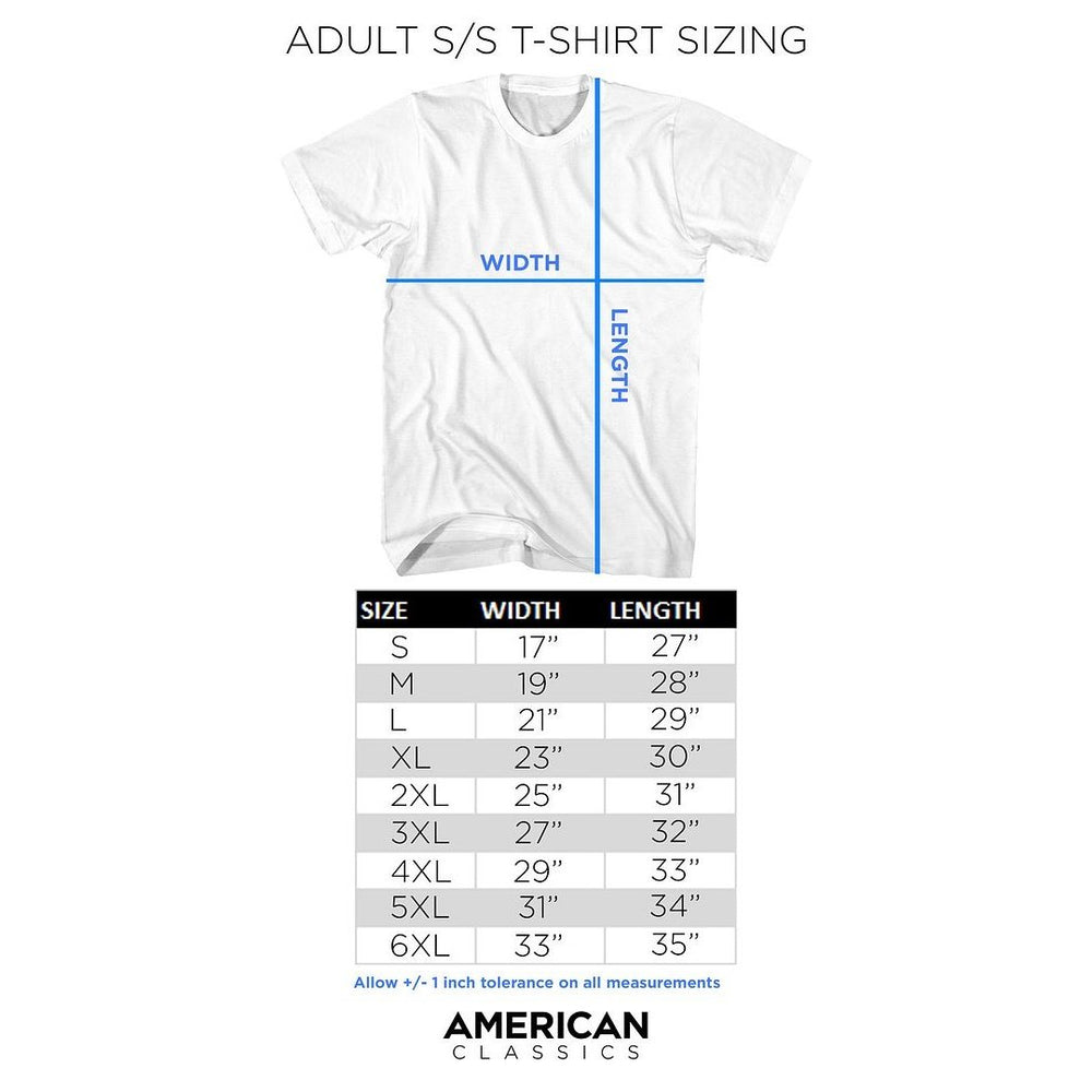 Powertown - Milwaukee Crusher - White Front Print Short Sleeve Adult T-Shirt