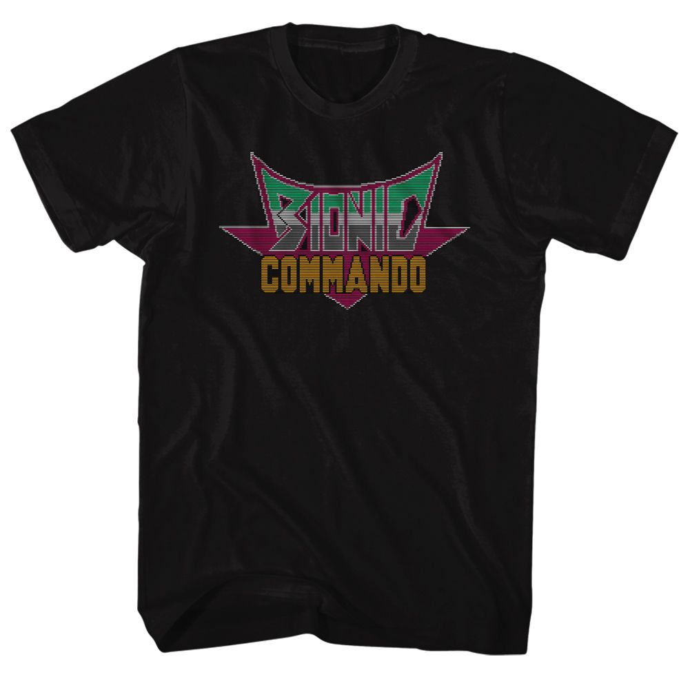 Bionic Commando - Pixel Logo - Short Sleeve - Adult - T-Shirt