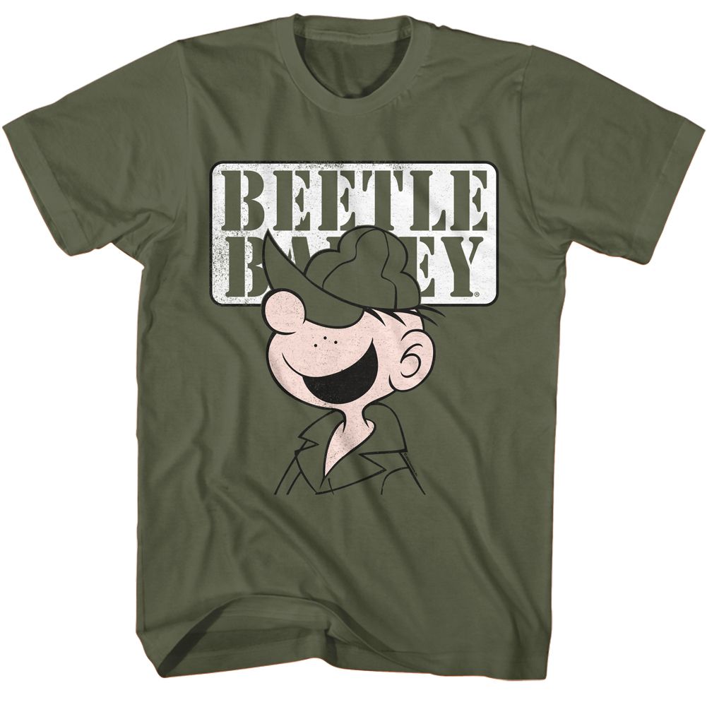 Beetle Bailey - Face - Short Sleeve - Adult - T-Shirt
