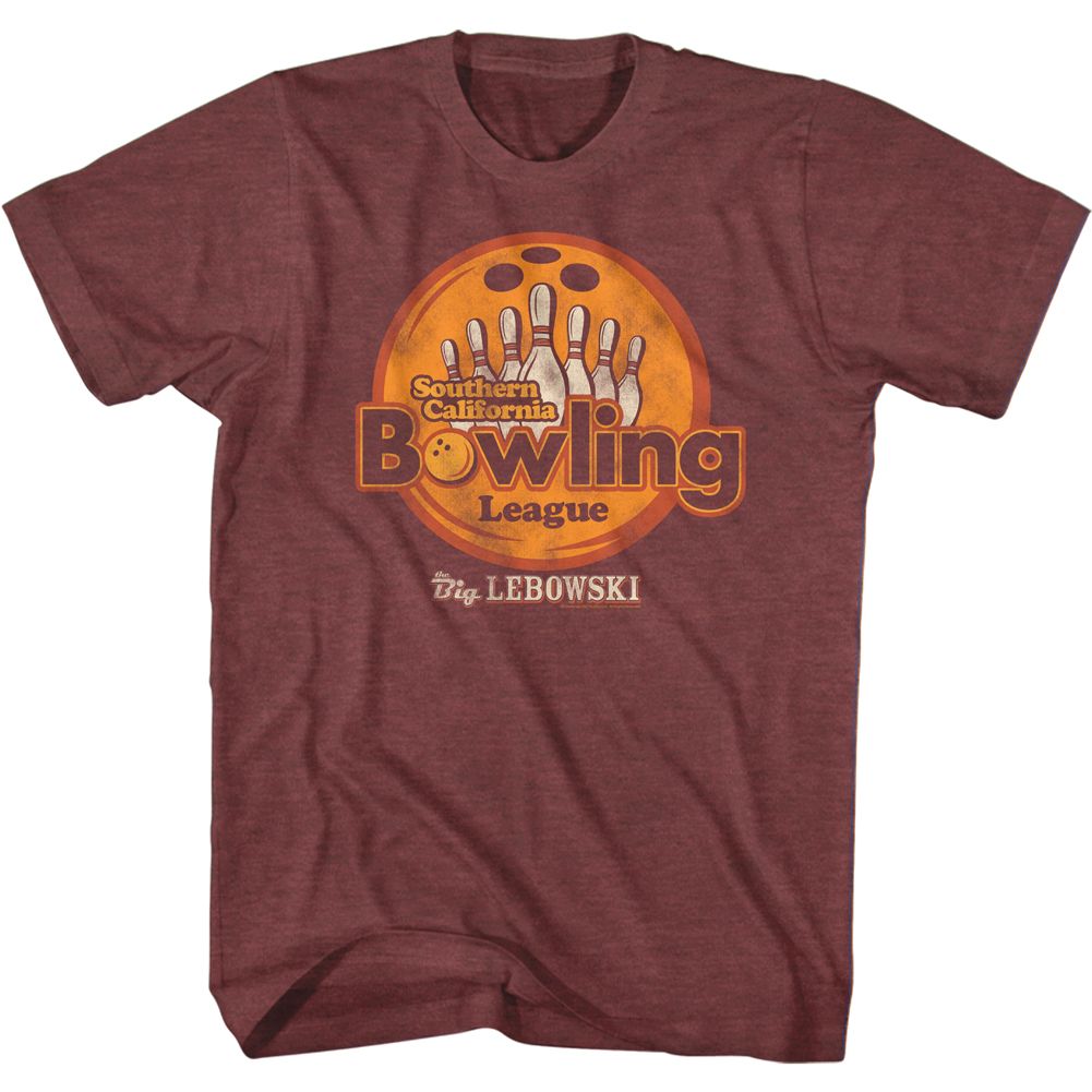 The Big Lebowski - Socal Bowling League - Short Sleeve - Heather - Adult - T-Shirt