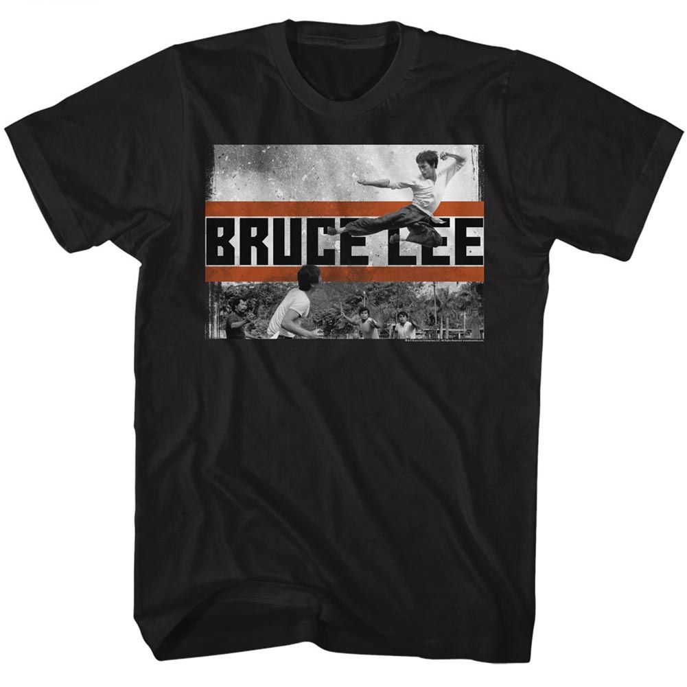 Bruce Lee - Fly Kick - Short Sleeve - Adult - T-Shirt