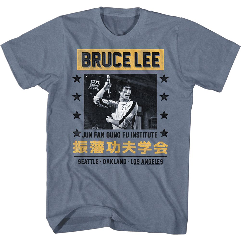 Bruce Lee - Jun Fan Jeet Kune Do - Short Sleeve - Heather - Adult - T-Shirt