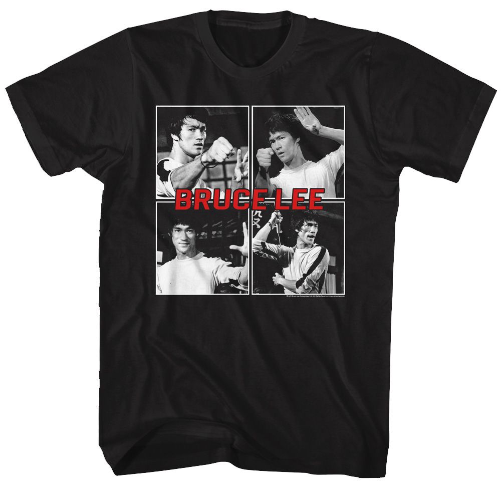Bruce Lee - Four Squares - Short Sleeve - Adult - T-Shirt