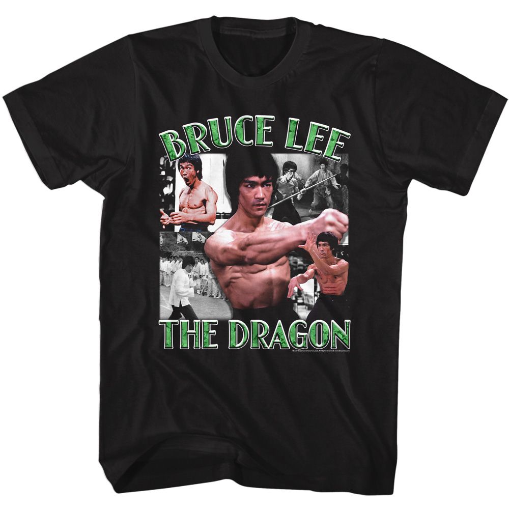 Bruce Lee - The Dragon Collage - Short Sleeve - Adult - T-Shirt