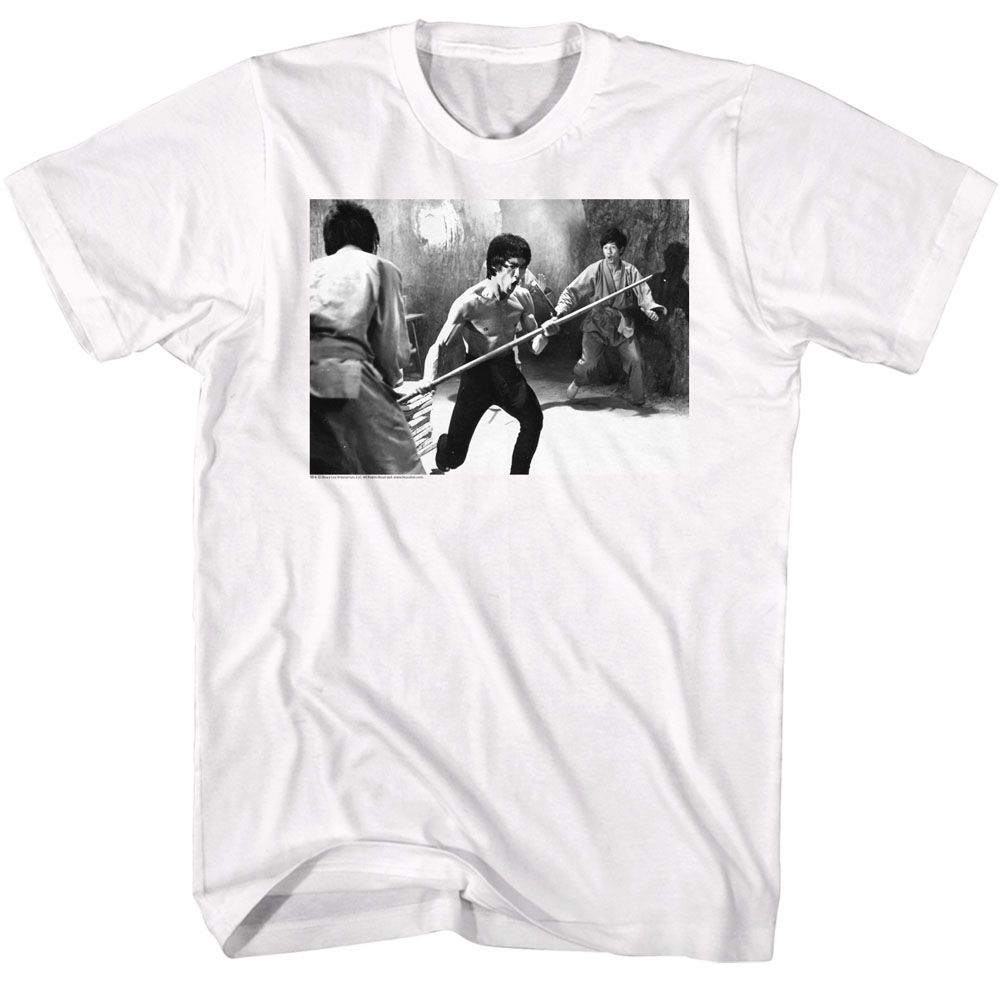 Bruce Lee - Staff Fight - Short Sleeve - Adult - T-Shirt