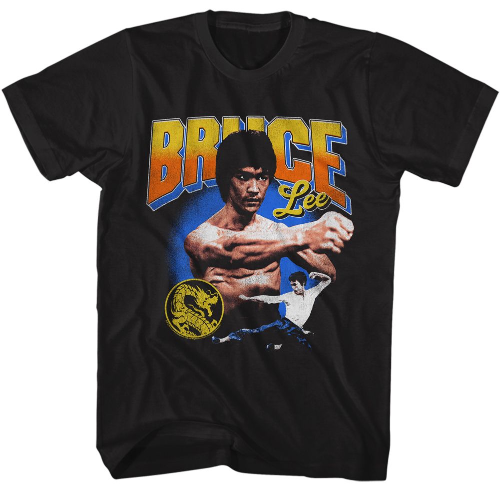 Bruce Lee - Gradient Text - Short Sleeve - Adult - T-Shirt
