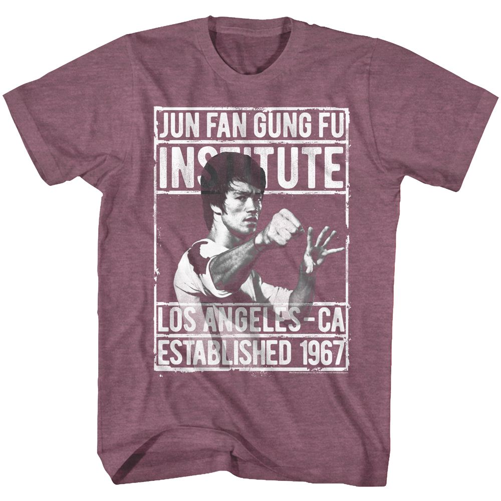 Bruce Lee - Institute 2 - Short Sleeve - Heather - Adult - T-Shirt