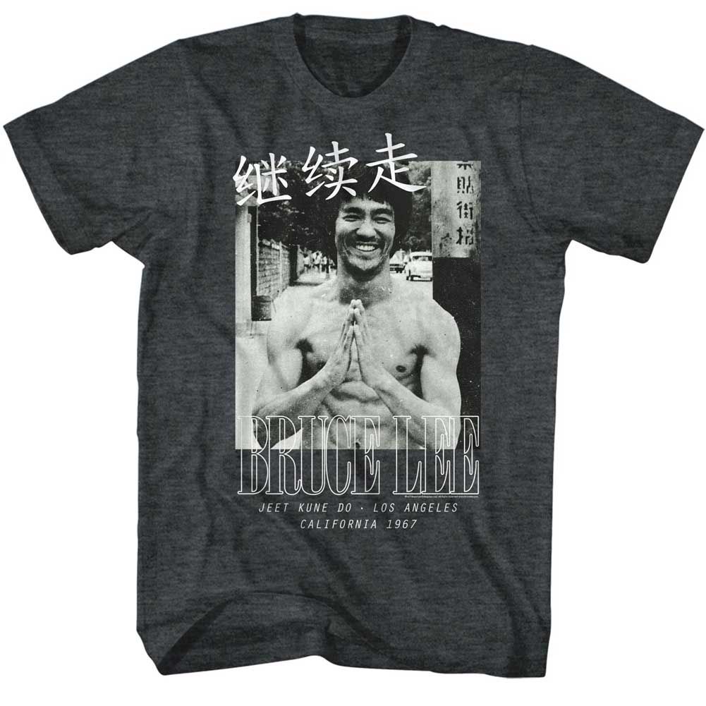 Bruce Lee - Bruce Lines - Short Sleeve - Heather - Adult - T-Shirt