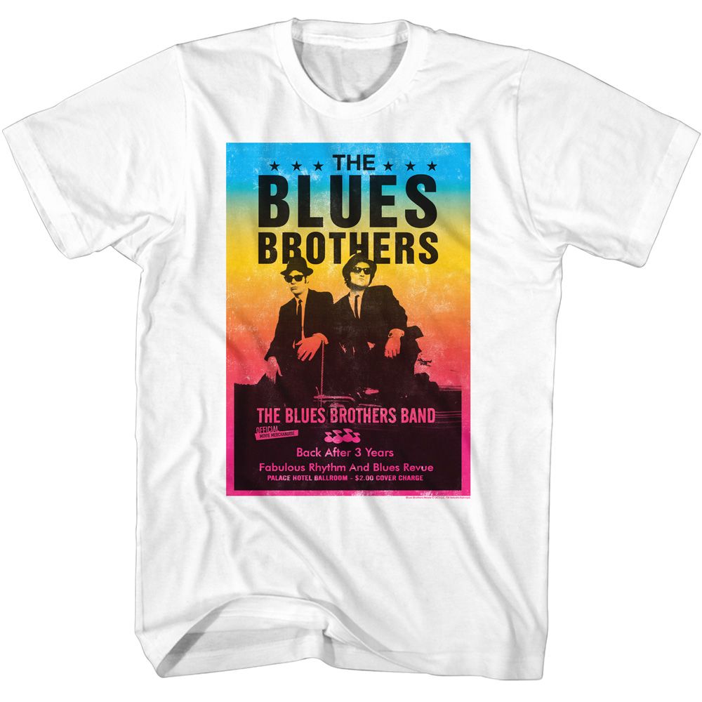 The Blues Brothers - Blues Poster - Short Sleeve - Adult - T-Shirt