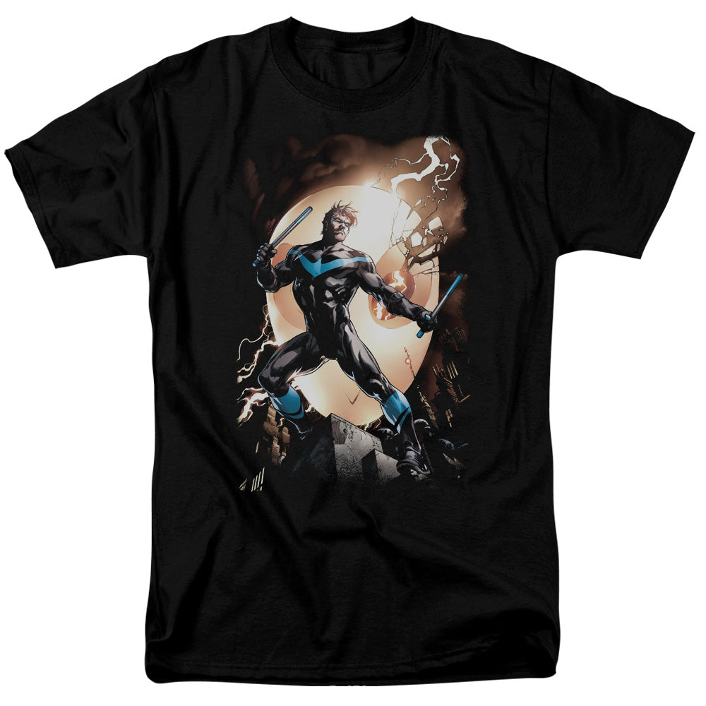 DC Comics - Batman - Nightwing Against Owls - Adult T-Shirt