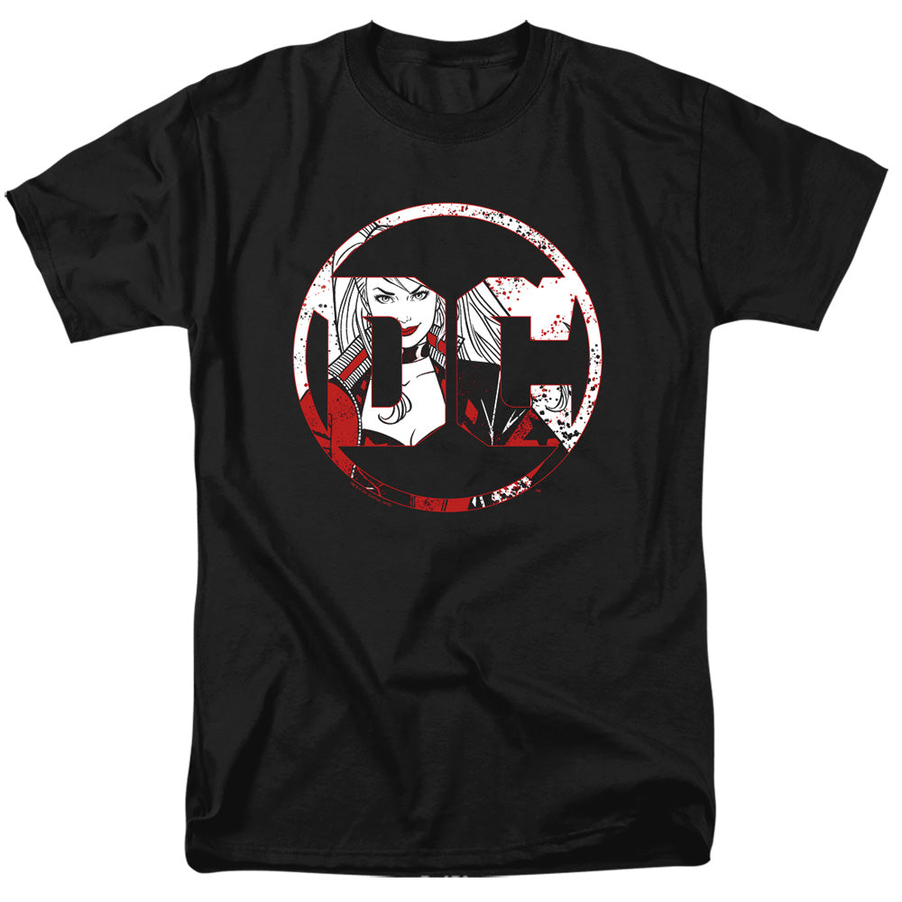 DC Comics - Batman - DC Logo Harley Quinn - Adult T-Shirt