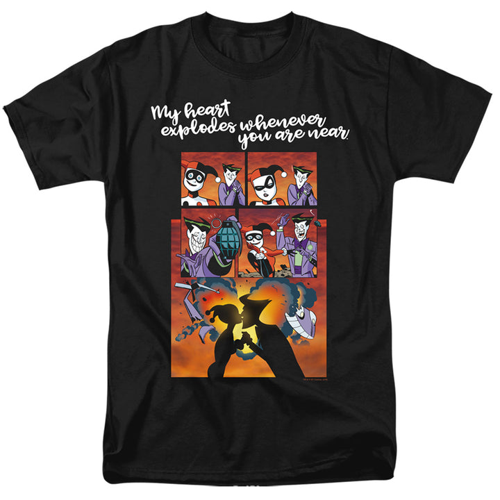 DC Comics - Harley Quinn & Joker - Explode - Adult T-Shirt