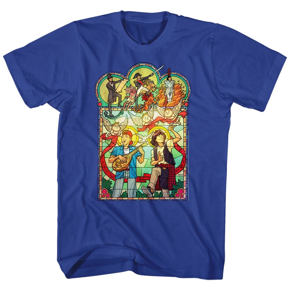 Bill And Ted - Stained Glass - Short Sleeve - Adult - T-Shirt