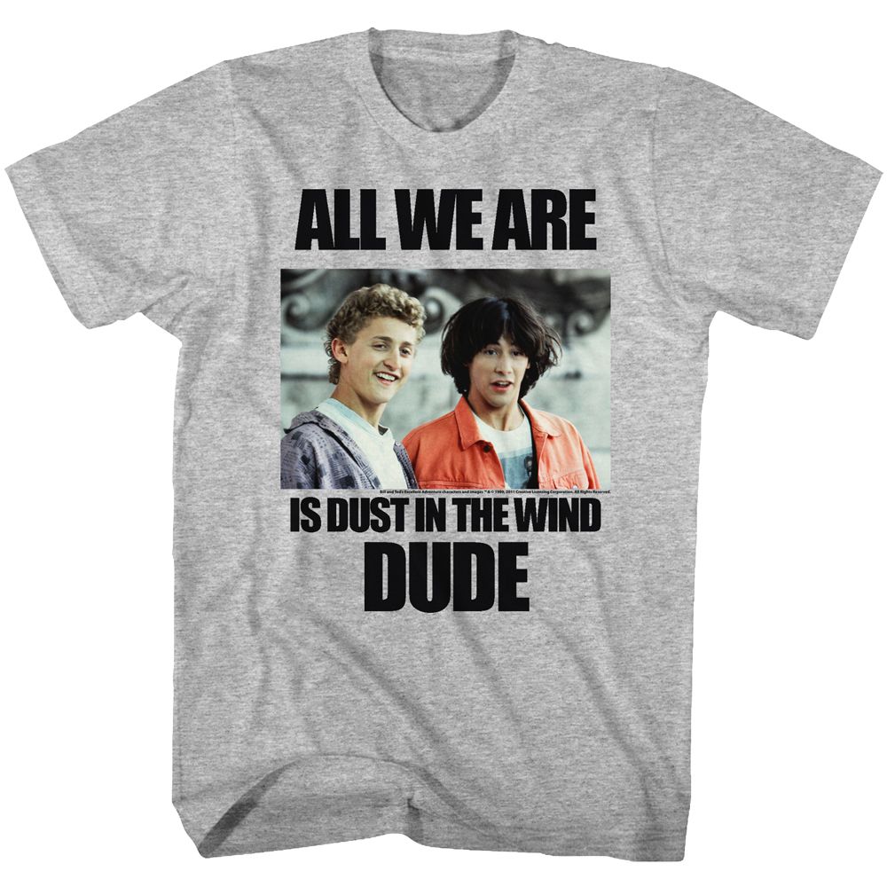 Bill And Ted - Dustin T Wind - Short Sleeve - Heather - Adult - T-Shirt