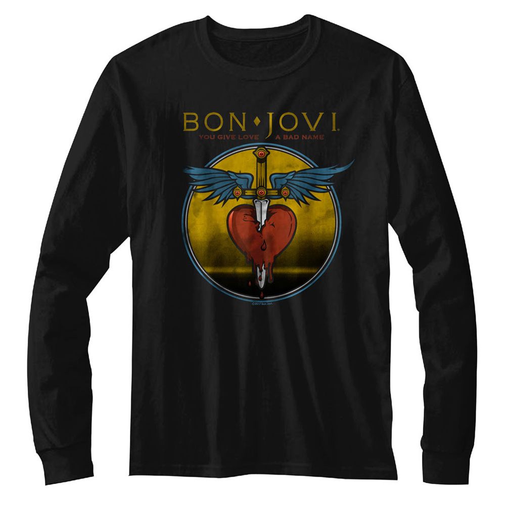 Bon Jovi - Bad Name - Long Sleeve - Adult - T-Shirt