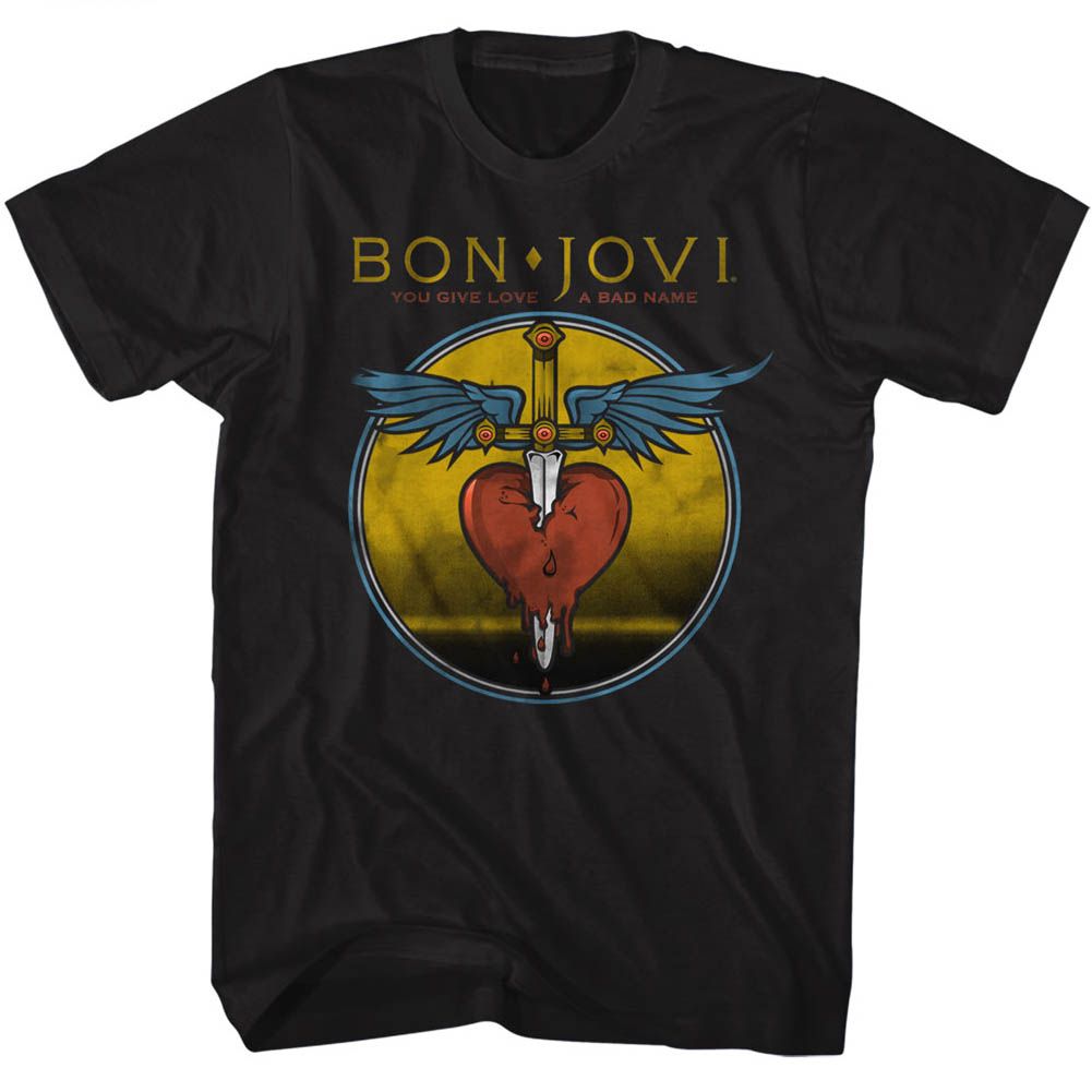 Bon Jovi - Bad Name - Short Sleeve - Adult - T-Shirt