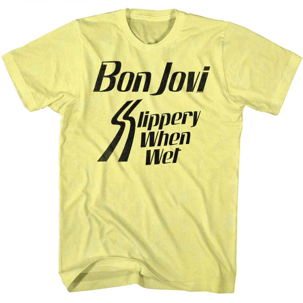 Bon Jovi - Slippery When - Short Sleeve - Heather - Adult - T-Shirt