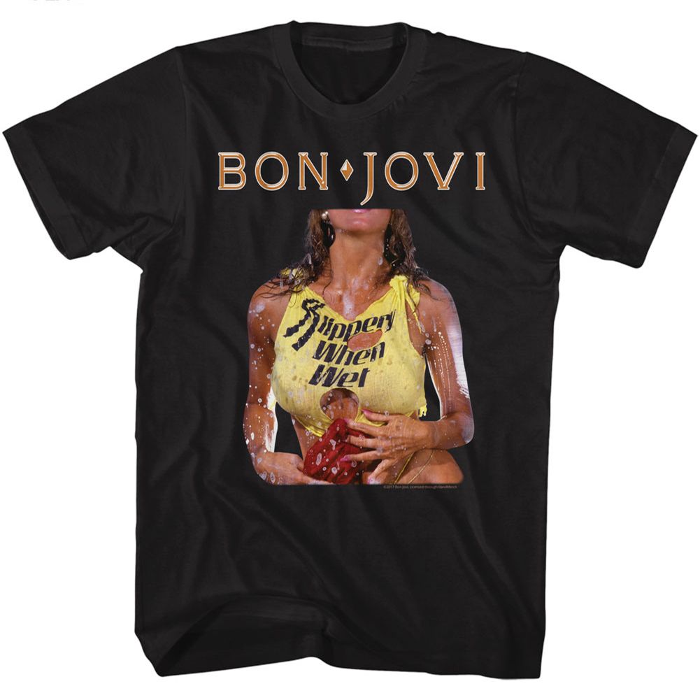 Bon Jovi - Slippery When Wet - Short Sleeve - Adult - T-Shirt
