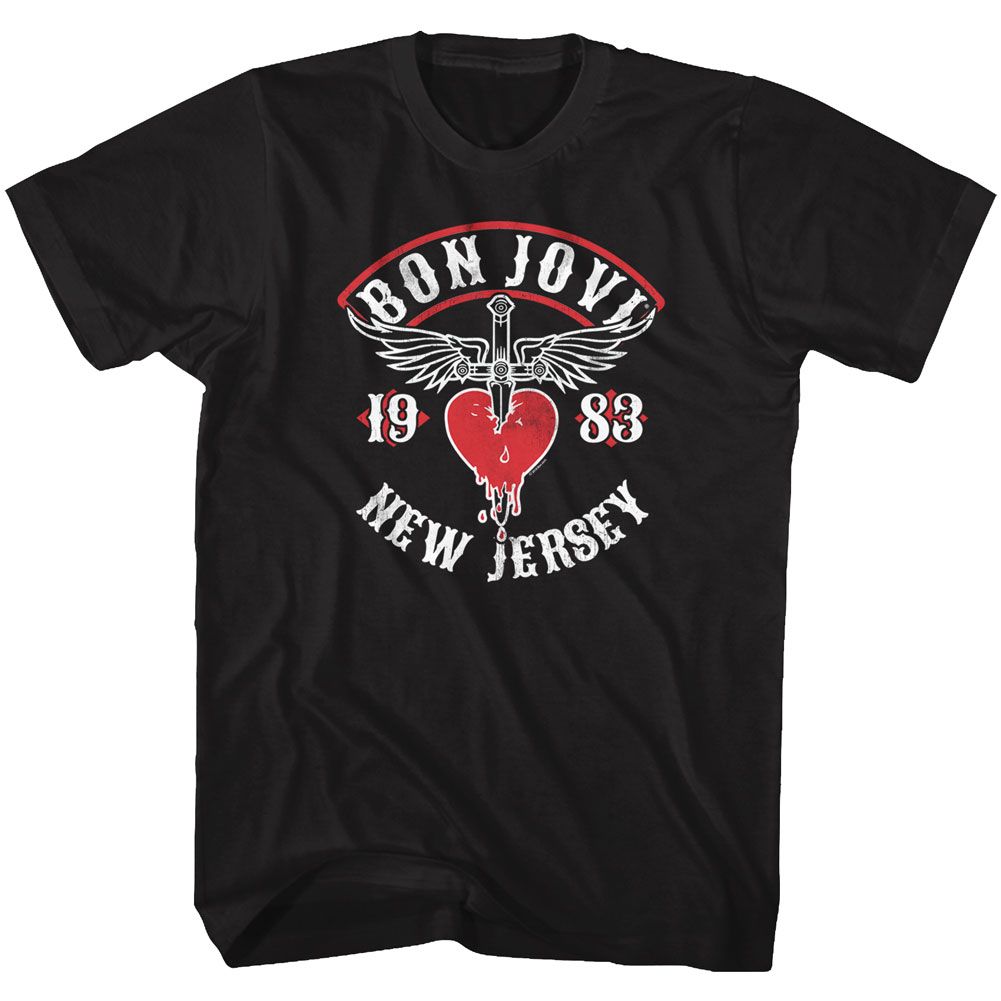 Bon Jovi - NJ 38 - Short Sleeve - Adult - T-Shirt