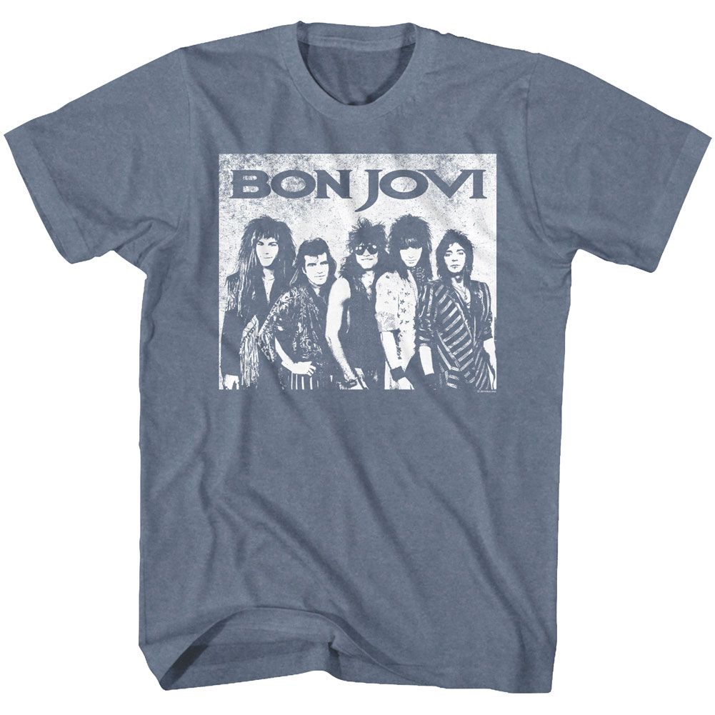 Bon Jovi - Big Bon Jovi - Short Sleeve - Heather - Adult - T-Shirt