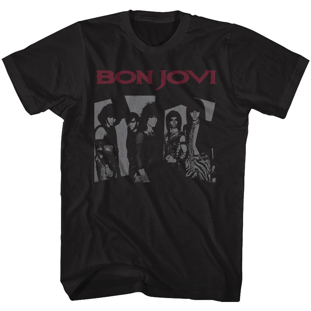 Bon Jovi - Retro Jovi - Short Sleeve - Adult - T-Shirt