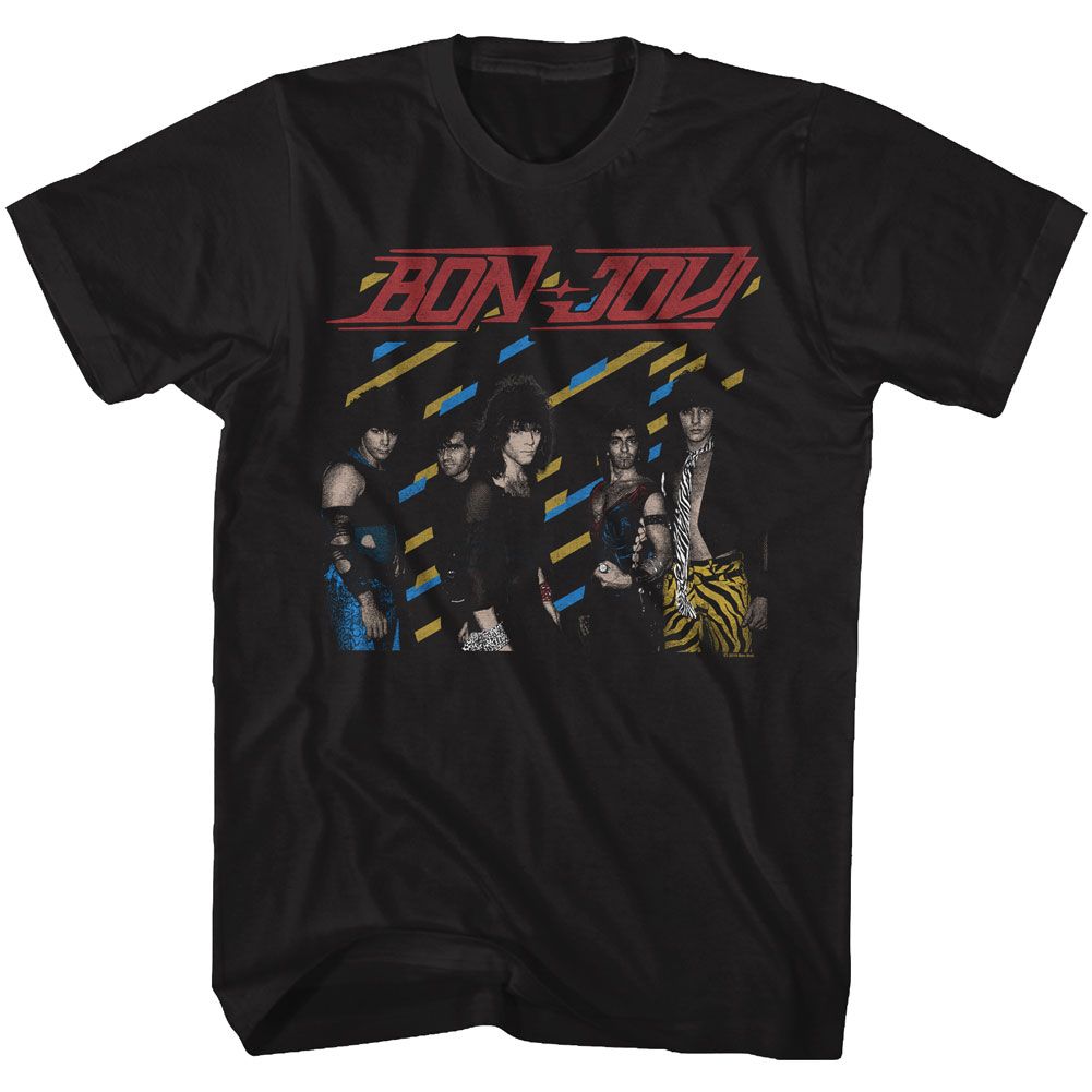 Bon Jovi - Eighties - Short Sleeve - Adult - T-Shirt