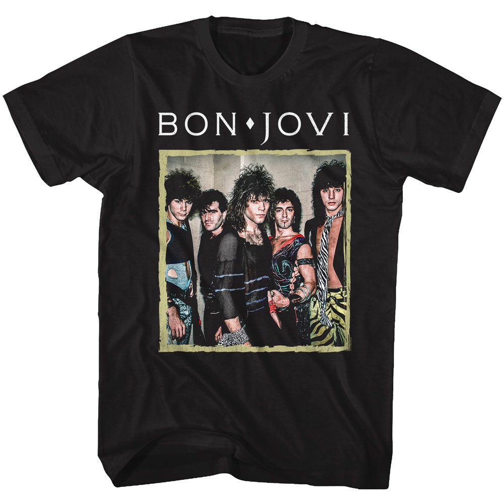 Bon Jovi - Retro Frame - Short Sleeve - Adult - T-Shirt