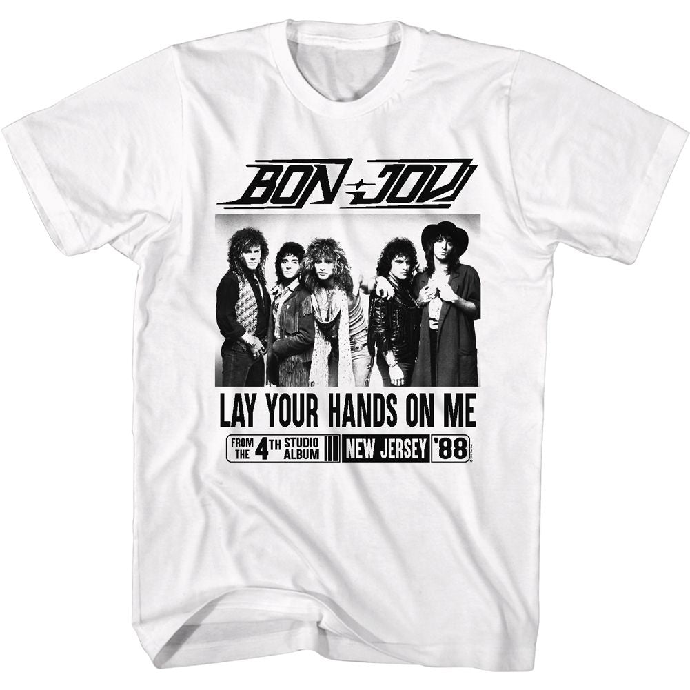 Bon Jovi - Lay Your Hands On Me - Short Sleeve - Adult - T-Shirt
