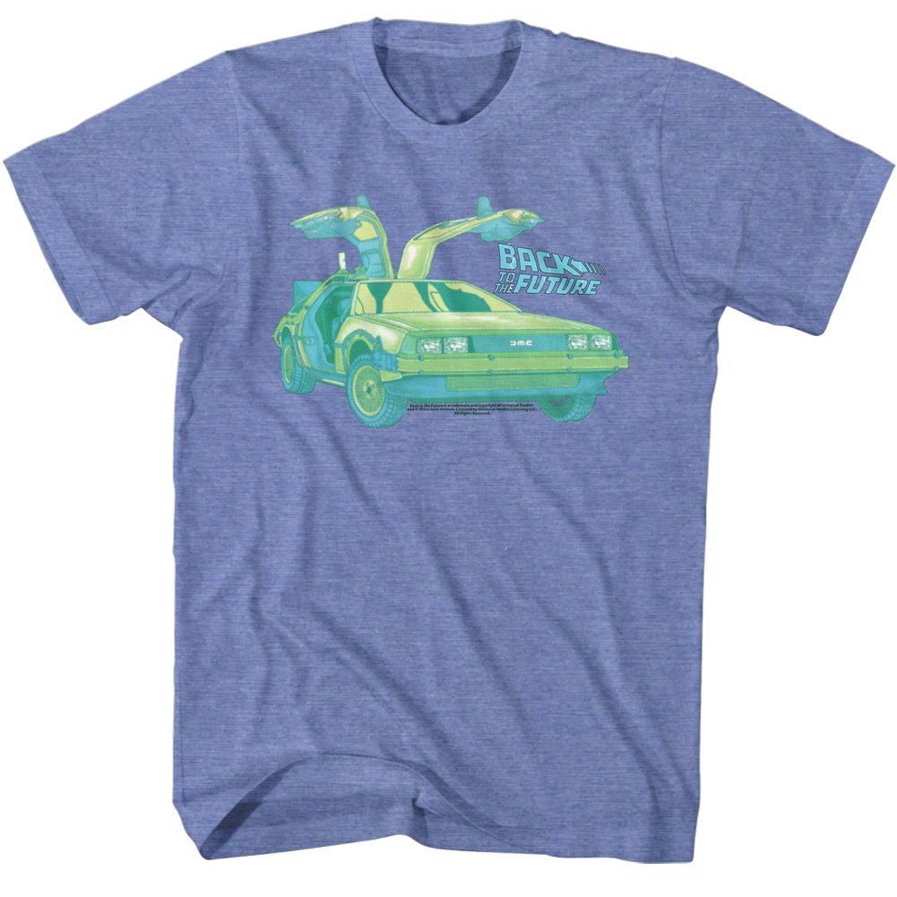 Back To The Future - Delorean Chillin - Short Sleeve - Heather - Adult - T-Shirt