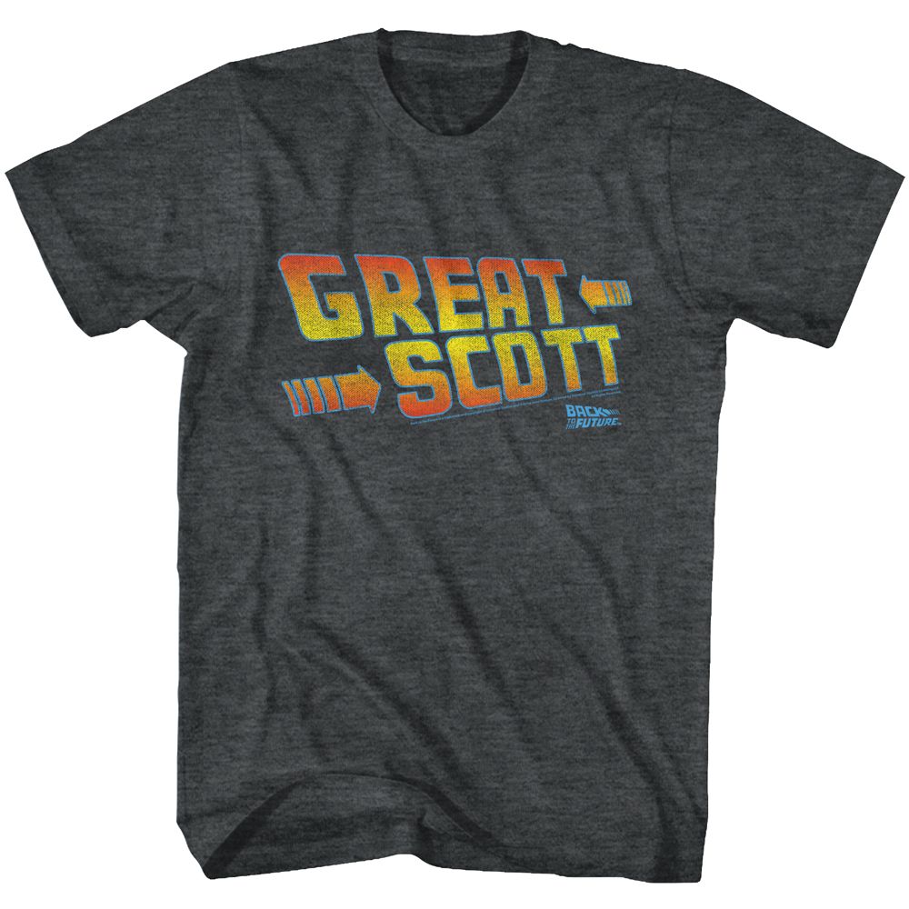Back To The Future - Great Scott - Short Sleeve - Heather - Adult - T-Shirt