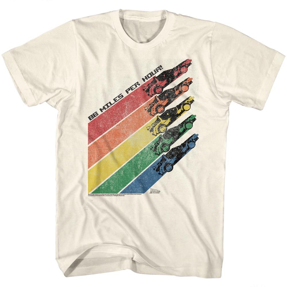Back To The Future - Rainbow - Short Sleeve - Adult - T-Shirt