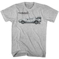 Back To The Future - Delorean - Short Sleeve - Heather - Adult - T-Shirt