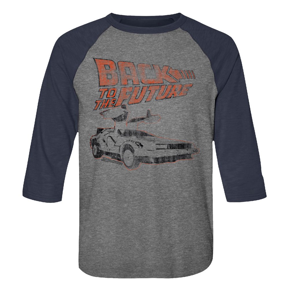 Back To The Future - My Other Ride - 3/4 Sleeve - Heather - Adult - Raglan Shirt