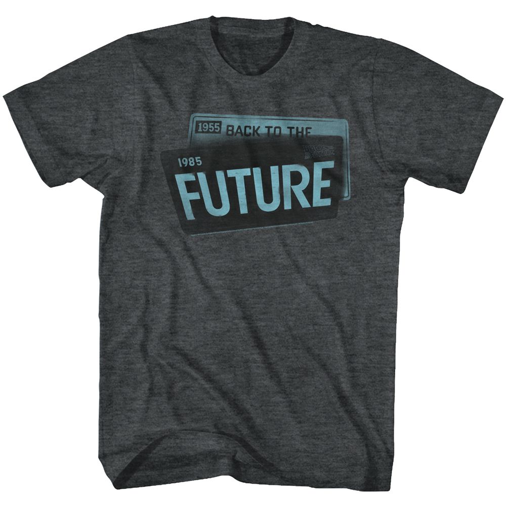 Back To The Future - License - Short Sleeve - Heather - Adult - T-Shirt