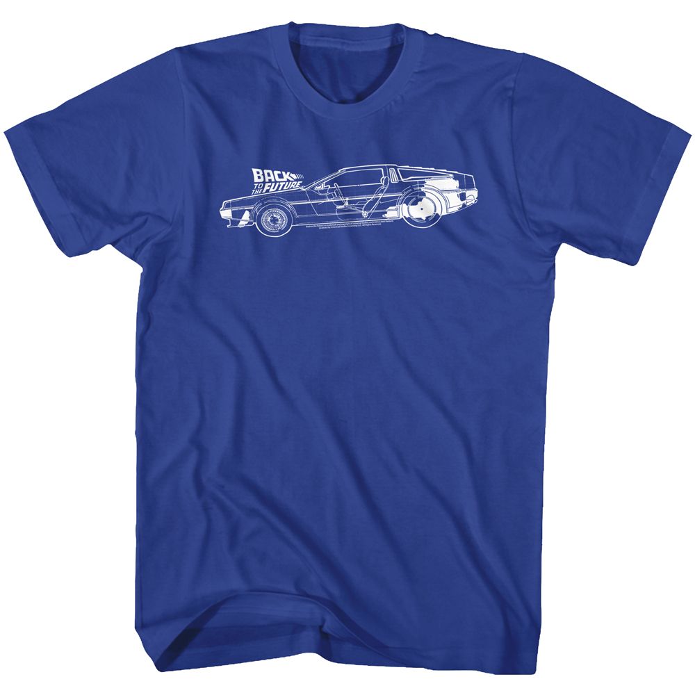 Back To The Future - Schematics - Short Sleeve - Adult - T-Shirt