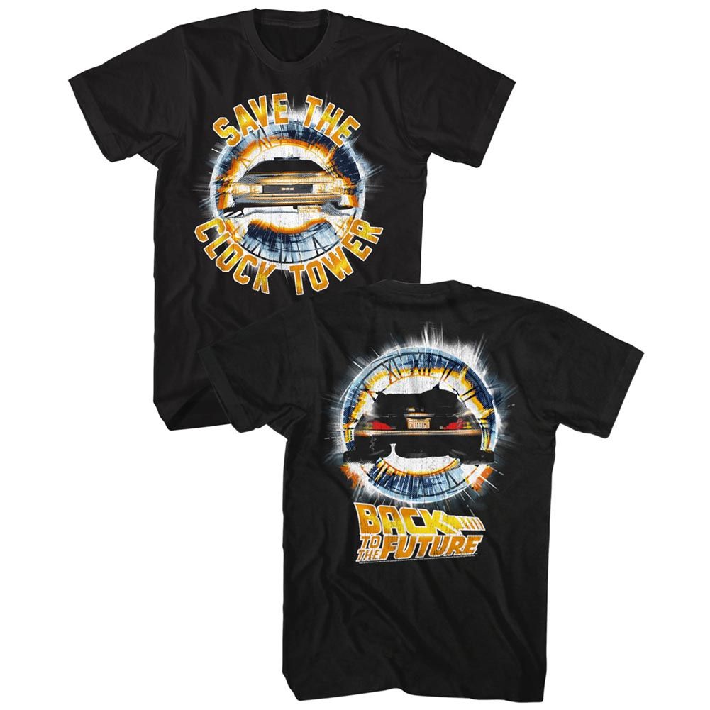 Back To The Future - Clocktower - Short Sleeve - Adult - T-Shirt