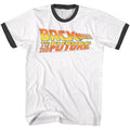 Back To The Future - Worn Logo - Short Sleeve - Adult - Ringer T-Shirt