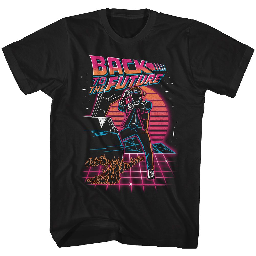 Back To The Future - Synthwave Future - Short Sleeve - Adult - T-Shirt