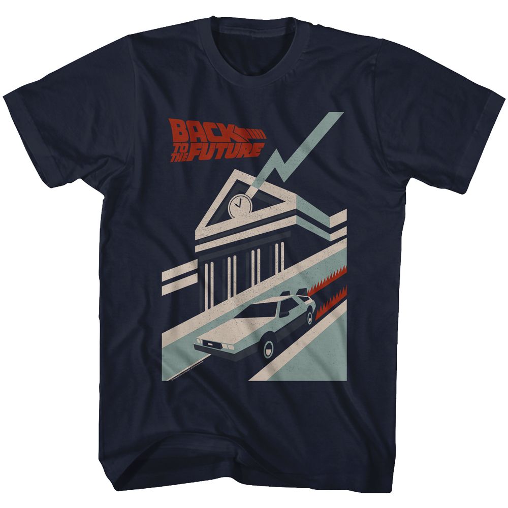 Back To The Future - Simply Distressed - Short Sleeve - Adult - T-Shirt