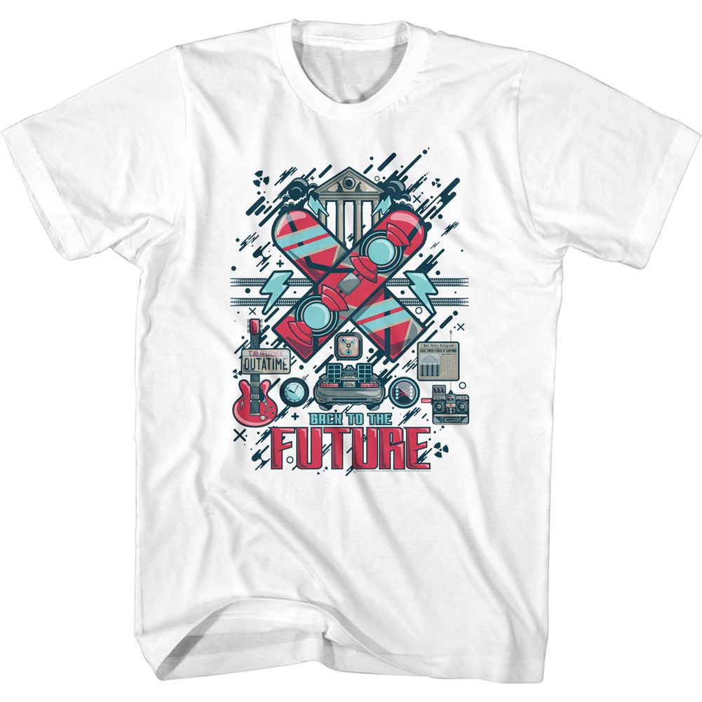 Back To The Future - Collage 2 - Short Sleeve - Adult - T-Shirt
